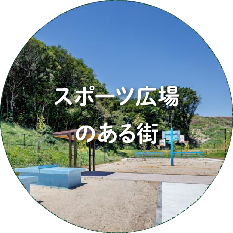 スポーツ広場のある街