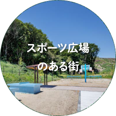 スポーツ広場のある街